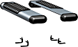 583036-570741 Running Boards, Powdercoated Silver, Aluminum, 36 in. Length, For Cab Only, O-Mega II 6 in. Series