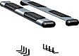 583088-579922 O-Mega II 6 in. Series Running Boards, Powdercoated Silver Non-Powered Aluminum Set of 2