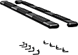 2022 Mercedes Benz Sprinter 2500 - O-Mega II 6 in. Series Running Boards, Powdercoated Textured Black, Non-Powered, Aluminum, Set of 2