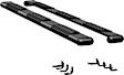584098-571438 Running Boards, Powdercoated Textured Black, Aluminum, 98.3 in. Bed, Standard Cab Pickup, O-Mega II 6 in. Series