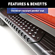 2014 Ram ProMaster 3500 - Side Steps - Powdercoated Textured Black, Aluminum, Direct Fit, Set of 2