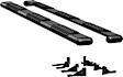 584125-571439 Running Boards, Powdercoated Textured Black, Aluminum, 98.3 in. Bed, Crew Cab Pickup, O-Mega II 6 in. Series