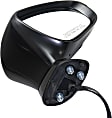 Passenger Side Mirror, Power Adjust, Manual Folding, Heated, Textured Black, With Signal Light, No Memory, With Puddle Light, No Auto-Dim and Blind Spot, Base Model, without F Sport Package