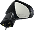 Passenger Side Mirror, Power, Power Folding, Heated, Paintable, In-housing Signal Light, With memory, No Puddle Light, No Auto-Dimming, No Blind Spot Feature, 6 Cyl., 3.5L Engine