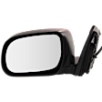 2008 Lexus RX400h Base - Driver Side Mirror, with Memory, without Signal Light, Blind Spot Feature, Puddle Light, and Auto-Dimming, Power, Heated, Paintable, Manual Folding