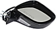Passenger Side Mirror, Power Adjust, Manual Folding, Heated, Paintable, No Signal Light, With memory, With Puddle Light, No Auto-Dimming, No Blind Spot Feature, Base Model