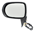Driver Side Mirror, Power Adjust, Manual Folding, Heated, Paintable, In-housing Signal Light, With memory, With Puddle Light, No Auto-Dimming, No Blind Spot Feature, Japan Built Vehicle