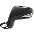 Driver Side Mirror, Power Adjust, Manual Folding, Heated, Paintable, In-housing Signal Light, With memory, With Puddle Light, No Auto-Dimming, No Blind Spot Feature, Base Model