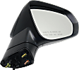 Passenger Side Mirror, Power, Manual Folding, Heated, Paintable, In-housing Signal Light, With memory, No Puddle Light, No Auto-Dimming, No Blind Spot Feature