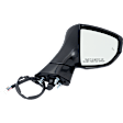 Passenger Side Mirror, Power Adjust, Heated, Manual Folding, Paintable, In-housing Signal Light, With Memory, No Puddle Light, No Auto-Dim, With Blind Spot Detection in Glass