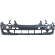Front Primed Bumper Cover, 211 Chassis, For Models With Avantgarde Package, Without AMG Styling Package, With Headlight Washer Holes