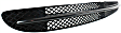 Front, Center Bumper Grille, Black