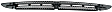 Front, Center Bumper Grille, Black