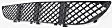 Front, Center Bumper Grille, Black