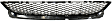 Front, Center Bumper Grille, Textured Black