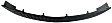 Sedan Front Bumper Grille, Black