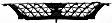 2000-2001 Mitsubishi Montero Sport - Grille Assembly, Painted Black Shell and Insert