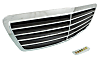 Grille Assembly, Chrome Shell with Painted Black Insert