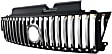 Grille Assembly, Painted Black Shell with Chrome Insert