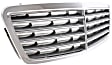 2006 Mercedes Benz C230 Sport - Grille, Chrome Shell with Painted Gray Insert, Sedan, For Models With Avant Garde Package or Elegance Package