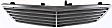 2006 Mercedes Benz C230 Sport - Grille, Chrome Shell with Painted Gray Insert, Sedan, For Models With Avant Garde Package or Elegance Package
