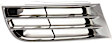 Driver Side Grille Assembly, Chrome Shell with Painted Black Insert, Grille