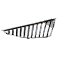 Driver Side Grille Assembly, Chrome Shell with Silver Black Insert, Grille