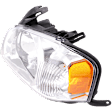 Driver Side Headlight, with Bulb, Halogen, Clear Lens