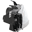 Driver Side Headlight, without Bulb, Halogen, Clear Lens, CAPA Certified
