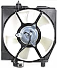 A/C Condenser Fan - Passenger Side Fan Blade, Motor and Shroud
