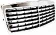 Grille Assembly, Chrome Shell with Painted Black Insert