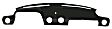 704 Dash Cover, Black, Molded; Overlay Over Factory Dash, Dash Cap Series