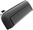 Front, Passenger Side Textured Black Exterior Door Handle, Without Key Hole, Sport Utility