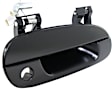 Front, Passenger Side Smooth Black Exterior Door Handle, With Key Hole