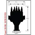 2378 Universal, Ford 351W Dual Sync Distributor