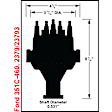 23793 Black, Ford 351C - 460 Dual Sync Distributor