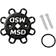 23813 Universal, MSD Black, Chrysler 318-360 Dual Sync Distributor