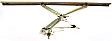 Front, Driver Side Manual Window Regulator, Without Motor