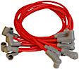 1955 Chevrolet Truck - Spark Plug Wire, Red Super Conductor 8.5mm, Fits Small Block Chevy Race Engines with Headers Or MSD Distributor, 90 Degree Socket Style Distributor Ends, Set of 8, 8.5mm Super Conductor Series