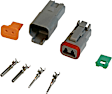 8183 Universal, MSD Deutsch Connector - 2-Pin - 16-18 Gauge