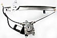 Rear, Passenger Side Power Window Regulator, With Motor