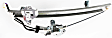 Rear, Passenger Side Power Window Regulator, With Motor