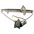 Rear, Driver Side Power Window Regulator, With Motor