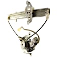Rear, Driver Side Power Window Regulator, With Motor
