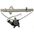 Rear, Driver Side Power Window Regulator, With Motor