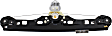 Rear, Driver Side Power Window Regulator, Without Motor