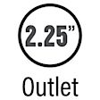 10415 Muffler, Natural, Performance Series