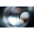 10416 Universal Muffler, Stainless Steel, Satin Body Finish, 4 x 4 in. Round Body Shape, 20 in. Overall Length, Straight-Through Muffler Type