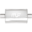 11219 Muffler, Red Coated, Straight-Through Series