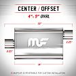 11225 Muffler, Natural, Performance Series